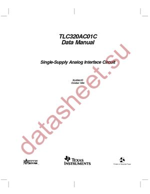 TLC320AC01CFN datasheet  